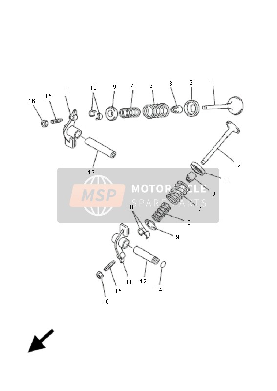 Yamaha VP250 X-CITY 2007 Valve for a 2007 Yamaha VP250 X-CITY